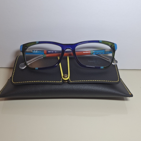 Blue and Green Eyeglasses